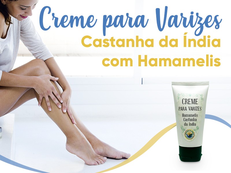 Creme para Varizes de Castanha da ndia com Hamamelis